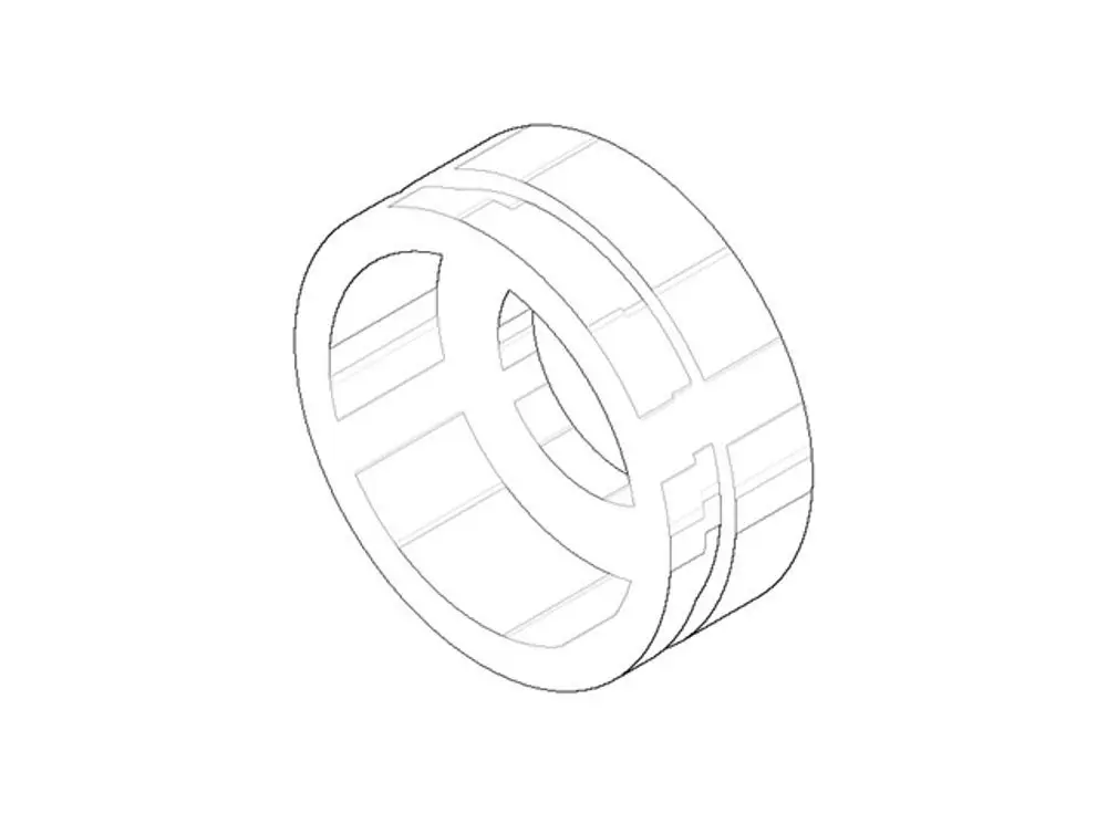 DORNBRACHT Haube ERSATZTEILE 092102089 D. 24,5 x 9,5 mm Champagne gebürstet (22kt Gold), 092102089-46 Galeriebild 1